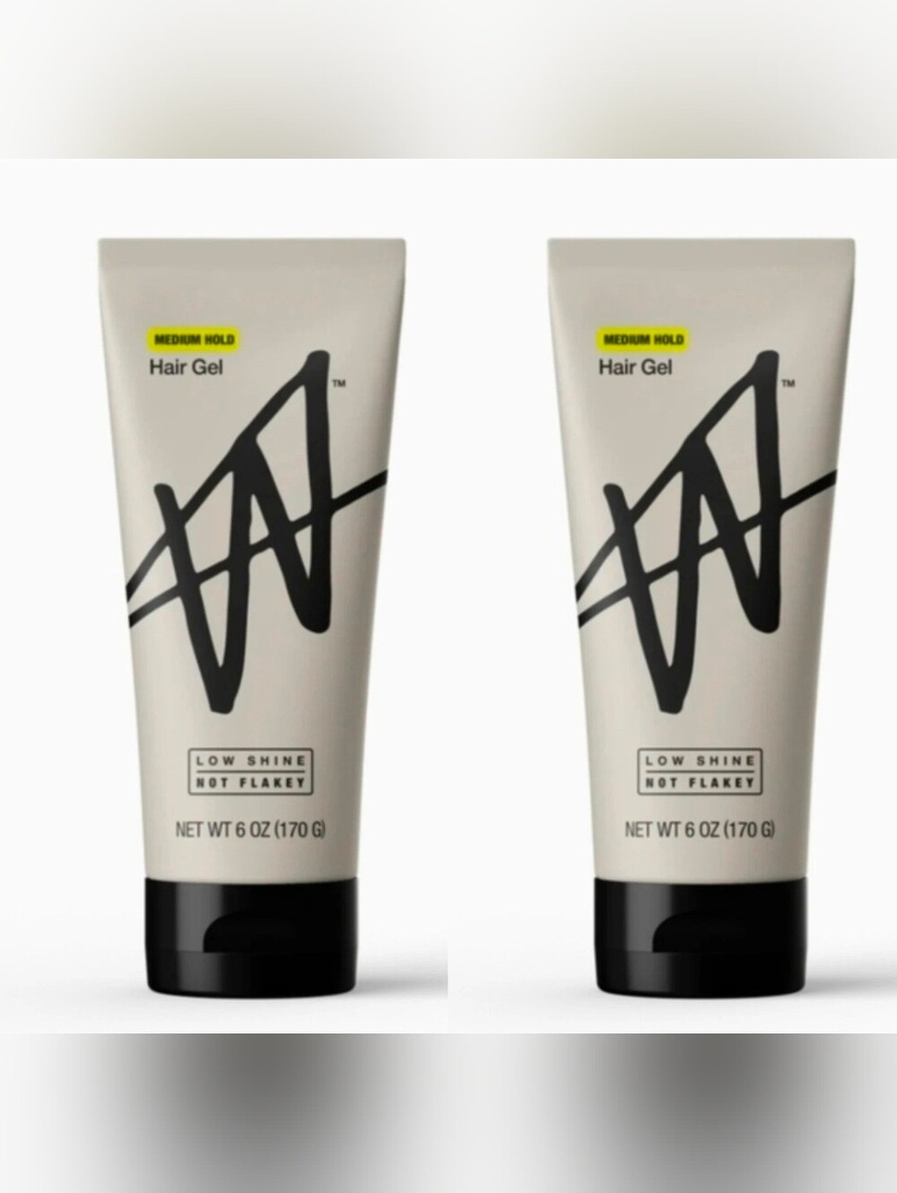 2 x W by Jake Paul Hair Gel for Men Medium Hold 6oz BNIB Non-sticky & Flake Free